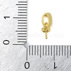 Pendenti a perline in zirconi cubici trasparenti in micro pavè di zirconi&nbsp;KK-L219-02G