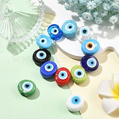 12 stücke 12 farben handgemachte böse auge Bunte Malerei perlen&nbsp;LAMP-FS0001-76