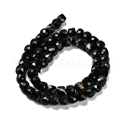 Natürliche schwarze Turmalin Perlen Stränge&nbsp;G-NH0043-B02-01