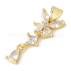 Colgante micropavé cubic zirconia de latón&nbsp;KK-K298-50G