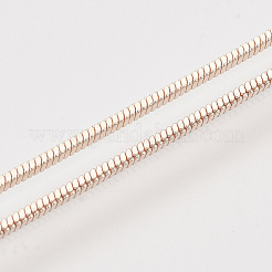 Messing quadratische Schlangenkette Halskette machen&nbsp;MAK-T006-10B-RG
