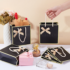 Rechteckige Geschenk-Aufbewahrungstüten aus Papier mit Griff&nbsp;CARB-WH0017-13A
