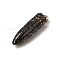 Pendentifs pointus rhodonite naturelle&nbsp;G-F820-12H
