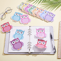 12 bloc-notes adhésif hibou&nbsp;OFST-SP0001-10