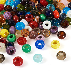 100 Stück handgefertigte Bunte Malerei-Perlen&nbsp;LAMP-TA0001-63