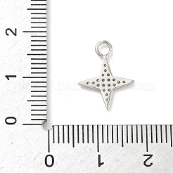 Pendenti in zirconi cubici trasparenti in micro pavè di ottone&nbsp;KK-H528-07A-P