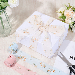 Cinta de poliéster estampada con flecos y flores&nbsp;LS-OCOR-WH20006-19B