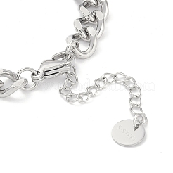 Bracelets à maillons carrés en acier inoxydable 304 anti-ternissement pour femmes&nbsp;BJEW-C071-06P