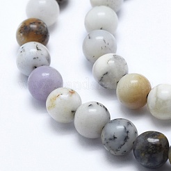 Bianco naturale africano opale perle fili&nbsp;G-E472-02-6mm