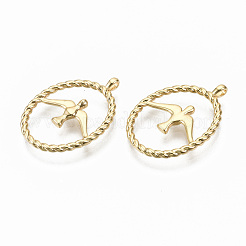 Messing Anhänger & Charms&nbsp;KK-R114-06-NF