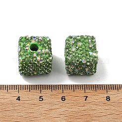 Perline di strass in argilla polimerica a forma di cubo&nbsp;CLAY-NH0001-08F