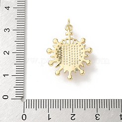 Herzanhänger aus Messing&nbsp;KK-D426-16D-G