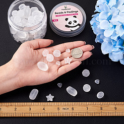 100pcs 5 transparente gefrostete Acrylperlen im Stil&nbsp;FACR-PJ0001-02