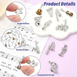 16 stücke 8 arten legierung musical instruments anhänger&nbsp;FIND-CJ0005-56P