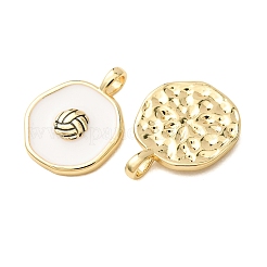 Pendentifs d'émail en laiton &nbsp;KK-CJC12A6-01A-G