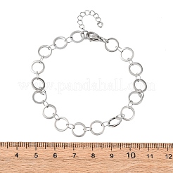 Armbänder aus Edelstahl 304 mit Ringgliedern&nbsp;BJEW-P373-02B-P