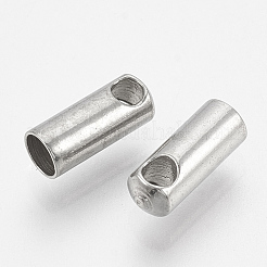 Anlaufgeschützte Kordelenden aus 201 Edelstahl&nbsp;LS-X-STAS-S028-42