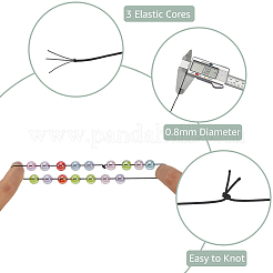 4 rollo de cordones elásticos de 2 colores&nbsp;EC-PA0001-02B
