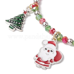 3 Stück 3 Stile Weihnachtsthema Glasperlen Stretch-Armband-Sets für Frauen&nbsp;BJEW-TA00534