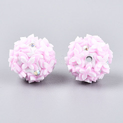 Handgefertigte Polymer Clay Strass- und Harzperlen&nbsp;CLAY-T022-01F