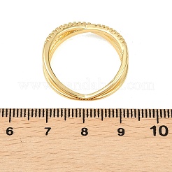 Bagues en laiton avec zircone cubique de micro pave&nbsp;RJEW-D340-01G-05