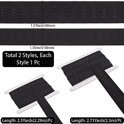 2 Stil flache rutschfeste elastische Strickgürtel aus Polyester&nbsp;OCOR-GF0005-15