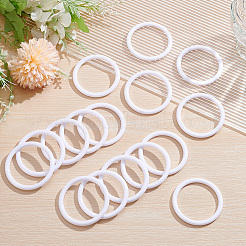 30 anneau en plastique en forme de couronne de macramé&nbsp;KY-SP0001-74