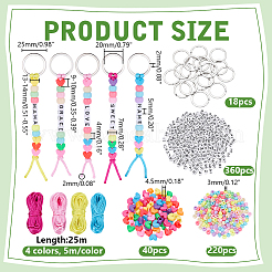 Kits de fabrication de porte-clés bricolage&nbsp;DIY-ME0002-09