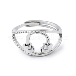 Drehbare Fingermanschettenringe für Damen&nbsp;LS-RJEW-S402-01P