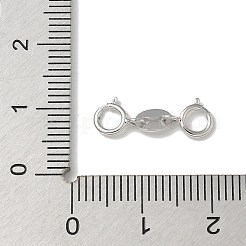 925 Doppelfederringverschluss aus Sterlingsilber&nbsp;STER-R003-08P