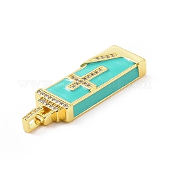 Pendentifs en laiton zircone cubique&nbsp;KK-G460-04G