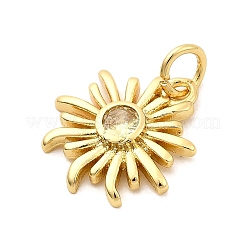 Sun Micro ottone spianare pendenti zirconi&nbsp;KK-C134-11G-05