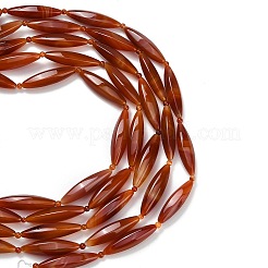 Chapelets de perles rouges en agate naturelle&nbsp;G-B178-D01-02