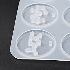 Zwölf Konstellationen runde Anhänger Silikonformen&nbsp;LS-DIY-G073-01