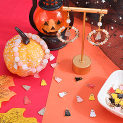 60 Stück 6 Farben Halloween-Legierungs-Email-Anhänger&nbsp;FIND-SC0010-89