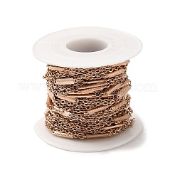 Catene a maglie rettangolari in acciaio inossidabile 304 con placcatura ionica (ip)&nbsp;STAS-B041-09RG