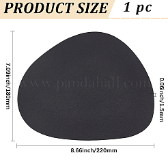 Tapis de souris en cuir pu&nbsp;AJEW-GF0014-07B