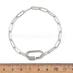 Bracelets en acier inoxydable 304 avec fermoir mousqueton à vis pour femmes&nbsp;BJEW-JB14206