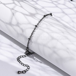 Bracciali in ottone con catene satellitari per donna&nbsp;BJEW-G735-19B