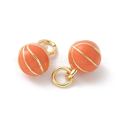 Colgantes de esmalte de latón&nbsp;KK-P294-38G-05