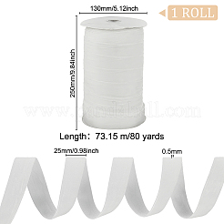 Ruban de velours plat simple face 80 mètre&nbsp;OCOR-WH0078-79B