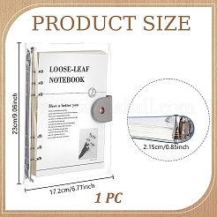 PVC- und Eisen-Loseblatt-Notizbuch&nbsp;AJEW-WH0481-540B
