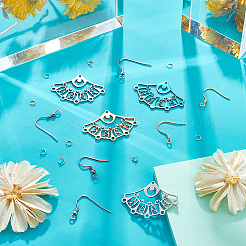 Kit fai da te per realizzare orecchini pendenti a ventaglio&nbsp;DIY-UN0035-36