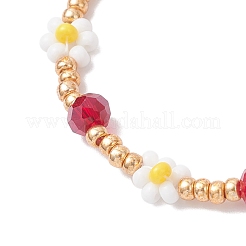 Braccialetti di perline di vetro per le donne&nbsp;BJEW-MZ00241-01