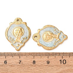 304 Edelstahl-Emaille-Anhänger&nbsp;SA-CBAD609-10G-03