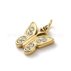 304 Edelstahl Kristall Strass Anhänger&nbsp;STAS-E550-28G