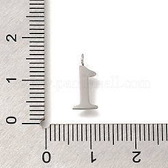 Ciondoli in acciaio inossidabile 304 con micro pavé di zirconi cubici&nbsp;STAS-H228-01P-01