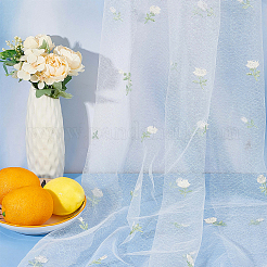 Polyester-Netzstoff mit Blumenmuster&nbsp;SENE-WH0003-45B