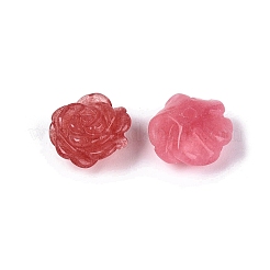 Gefärbte natürliche weiße Jade geschnitzte Perlen&nbsp;G-Q601-41B-01