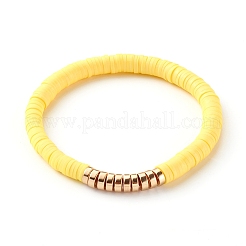 Handgemachte Heishi-Perlen-Stretch-Armbänder aus Fimo&nbsp;BJEW-SZ0001-59